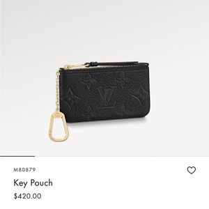 Black Louie Vuitton Key pouch